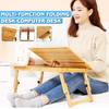 Folding Portable Bamboo Laptop Table Sofa Bed Office Laptop Stand Desk With Fan Bed Table For Computer Notebook Books New