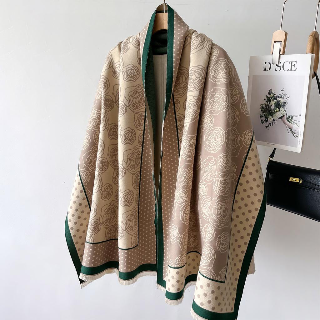 Luxury Thick Blanket Shawl Winter Warm Print Cashmere Scarf Women New Wraps Bufanda Pashmina Female Travel Poncho Stoles