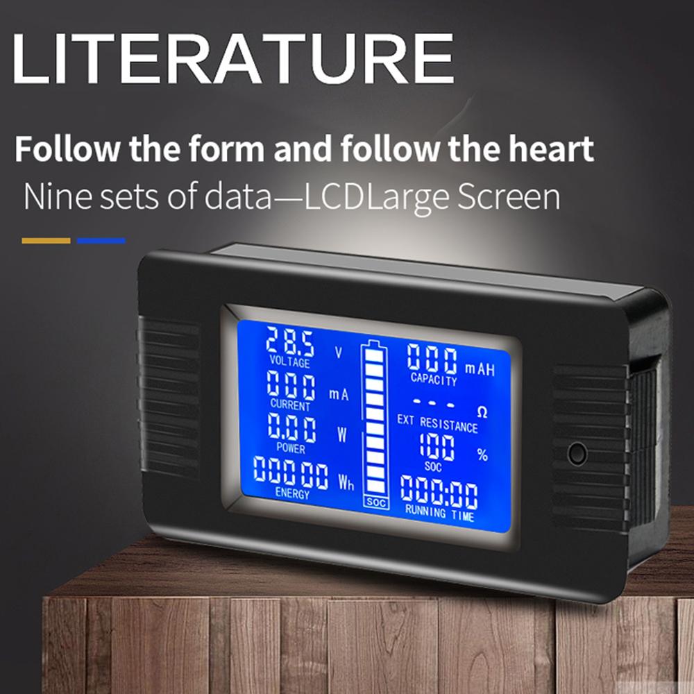 PZEM-015 0-300A Battery Testing Testing Instrument DC Voltage, Current, Power Capacity Meter Without shunt