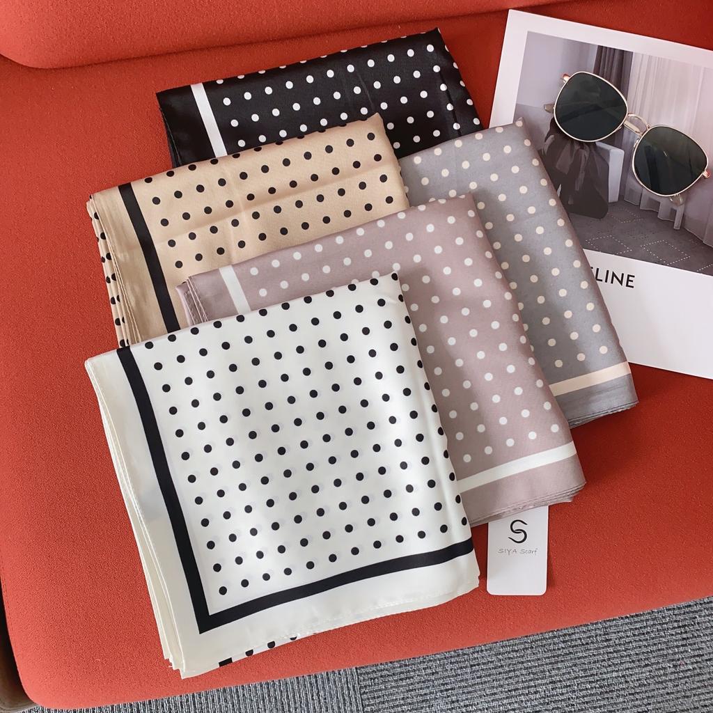 90CM Four Seasons Square Large Square Scarf Luxury Decorative Shirt Professional Headscarf Hairband Sunscreen Headscarf