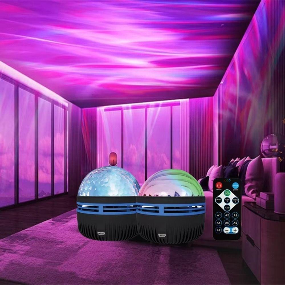 Remote Control Aurora Projection Lamp Auto Rotating LED Night Light  Christmas Decoration