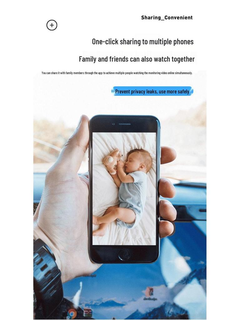 Умная WiFi-камера TUYA: Мобильный удаленный мониторинг, HD ночное видение, Голосовая связь