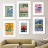 Wall Art Prints New York London Rome Berlin City Skyline Canvas Painting Vintage Nordic Poster Decor Pictures For Living Room