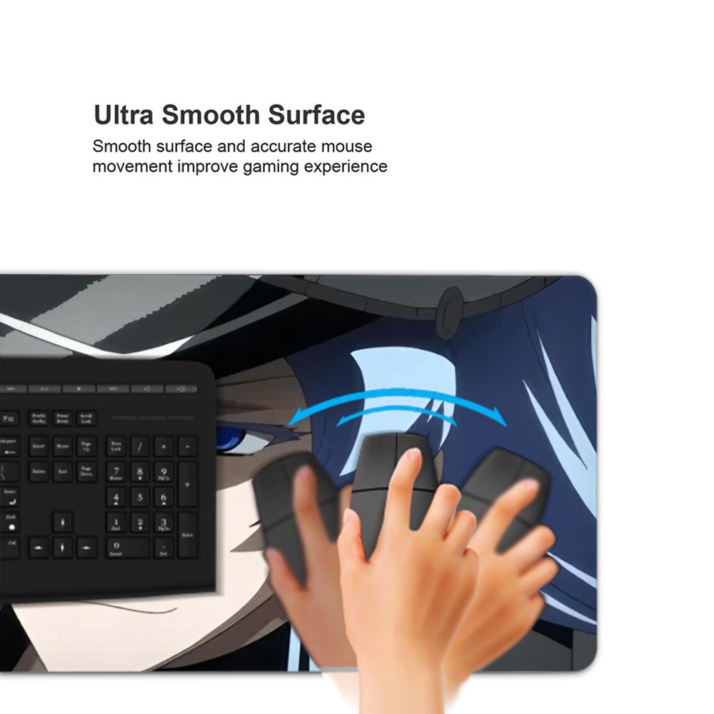 Коврик для мыши Esdeath 500x1000 мм Большой игровой коврик для мыши Геймерский XL Резиновый Отаку Клавиатурный коврик Настольный коврик для ноутбука