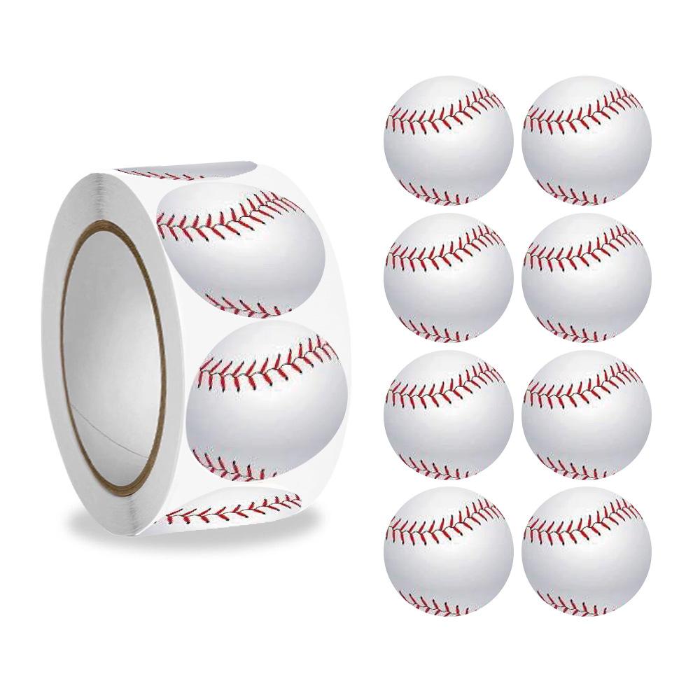 1000 наклеек/штука, 1 дюйм, Футбол, Баскетбол, Игры с мячом, Школьные наградные наклейки, Наклейки для украшения спортивной вечеринки, Наклейки на спортивную тематику