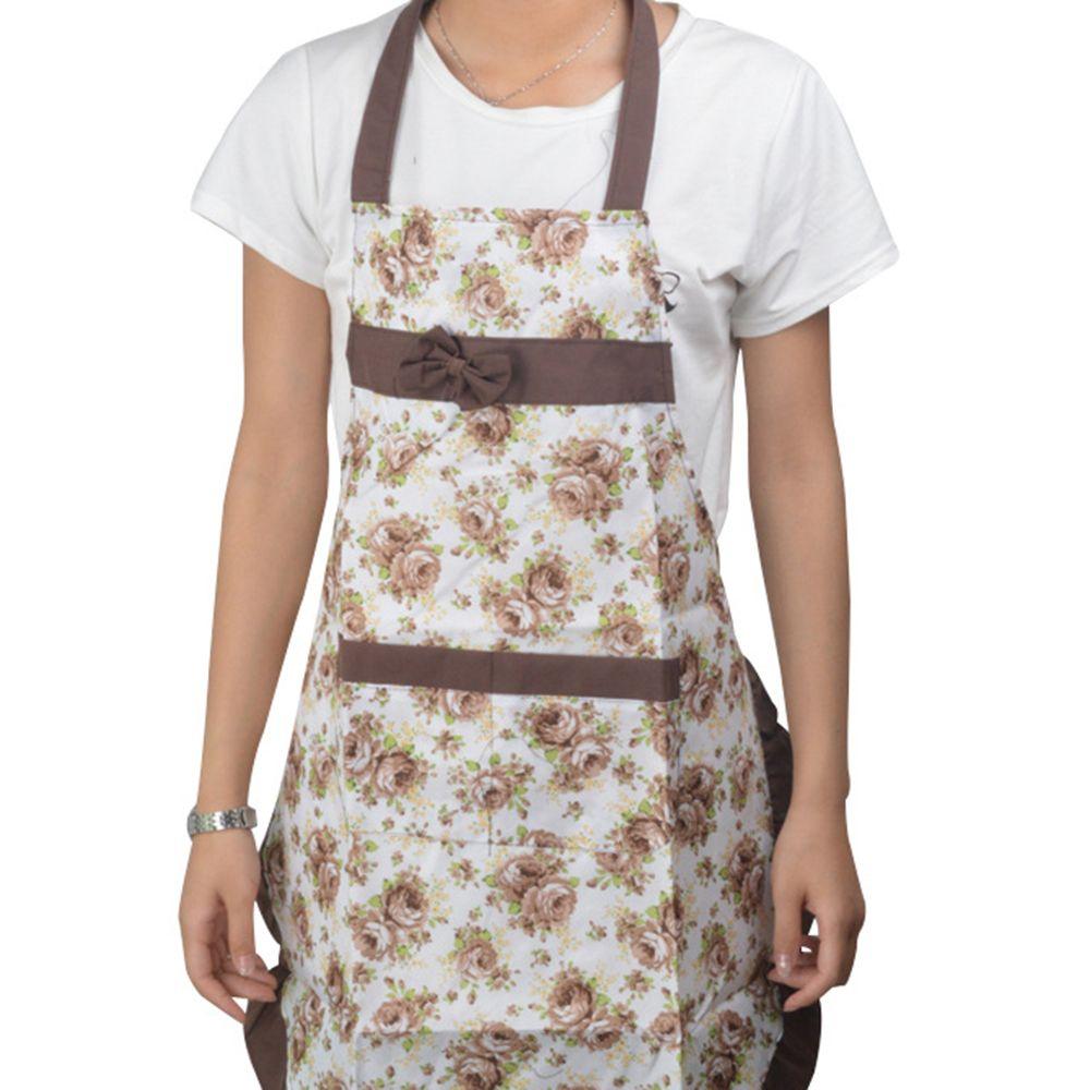 Lace Kitchen Waterproof Bib Female Floral Apron Cooking Bake