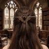 Retro Halloween Bat Disk Hairpin Flexible Gothic Hairpin Hairchopstick Bat Hair Bun  Cosplay