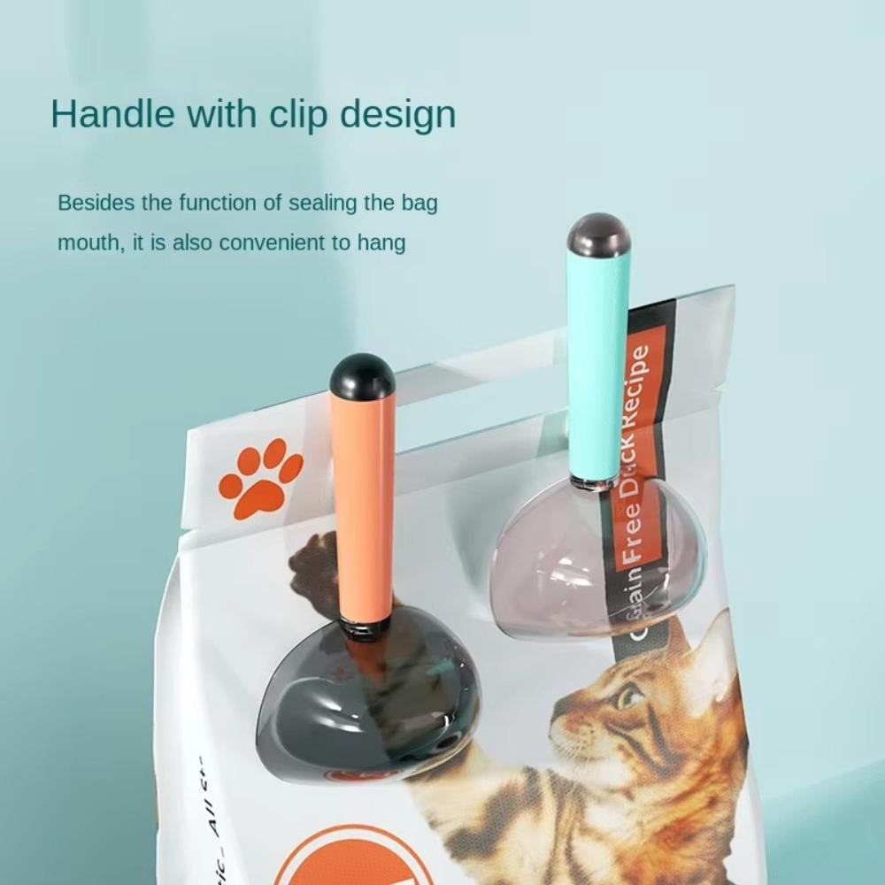 Лопатка для корма для домашних животных 2 в 1, пластиковая мерная чашка для выпечки, утолщенная ложка для риса, для кормления собак, кошек