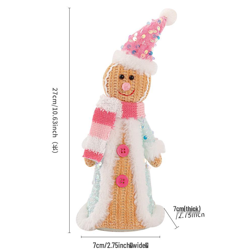 High-end Knitted Christmas Gnome Plush Ornament with Pointed Hat