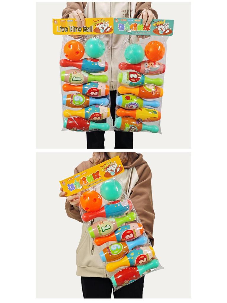 Kid's Bowling Toy Set: Interactive Parent-Child Ball Games Gift Box for Fun Catch and Throw Activities in Kindergarten Classes