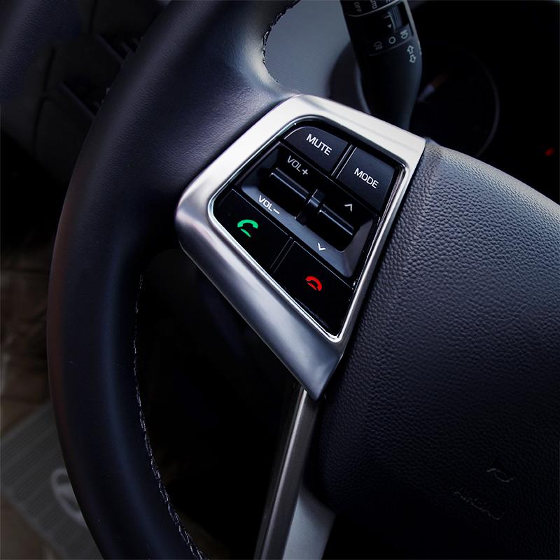 Для Hyundai Creta Ix25 2015 2016 2017 2018 ABS хромированные украшения на руль, кнопки, накладка, внутренняя отделка, аксессуары для литья
