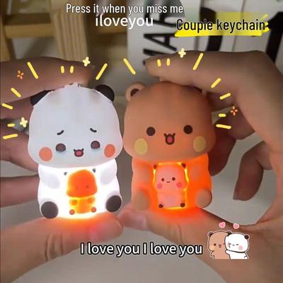 Брелок-фонарик с голосовой активацией One Two & Bubu 'Я люблю тебя' – Романтический подарок для партнера