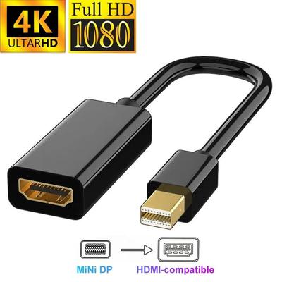 Кабель Mini DisplayPort 4K к HDMI Адаптер Mini DP к HDMI 1080P Адаптер Mini DP папа к HDMI-совместимому для Mac Macbook Pro Air