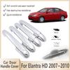 Накладки на дверные ручки для Hyundai Elantra HD MK4 2007 2008 2009 2010 Хромированные Аксессуары для умного автомобиля Наклейки Стайлинг Защитная отделка