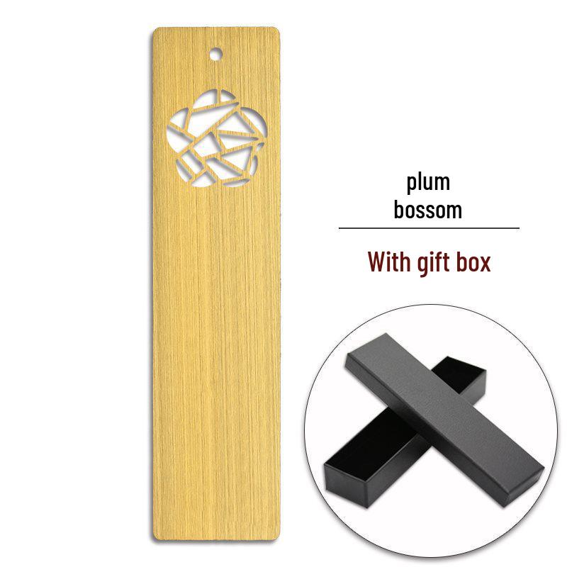 Натуральная латунная металлическая закладка - Матовая, Обычная, С возможностью гравировки, Зажим для книги, Фермерство и Чтение