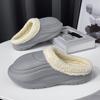 Fashion Men Slippers Winter New Keep Warm Plush EVA Soft-soled Platform Slides Indoor Outdoor Walking Shoes Big Size 38-47