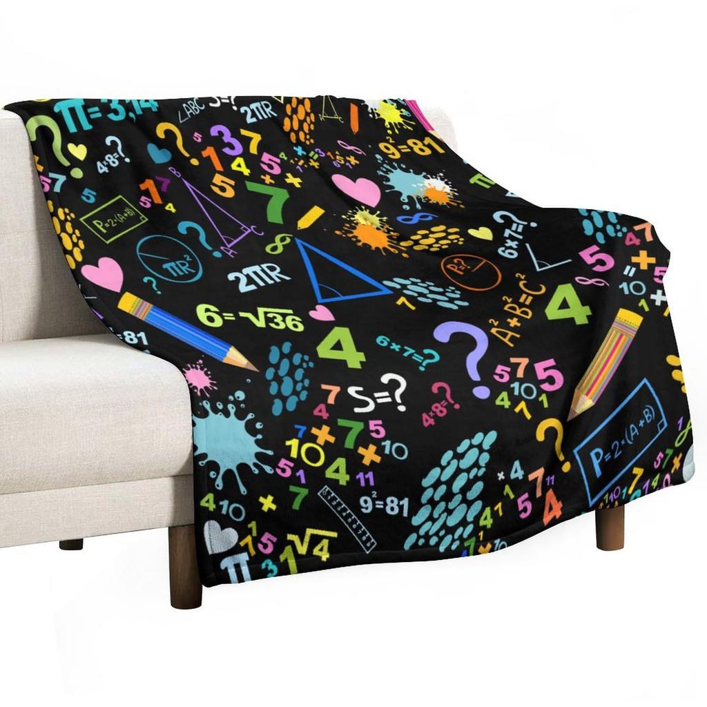 Математическое уравнение цифровая печать полиэстер Спальня бархат фланель покрывало одеяло Флис мягкий чехол на диван одеяла для кроватей