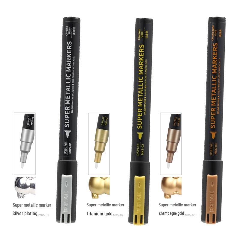 DSPIAE Despai Water-based Soft Tip Pen for Military Models - Base & Metallic Colors for Coloring & Touch-ups