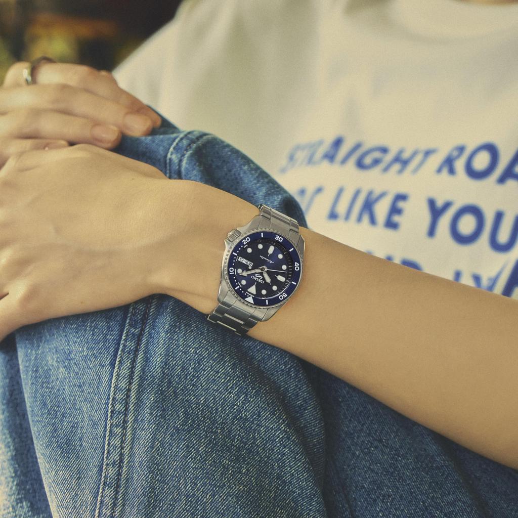 Seiko Five Sports SKX Automatic SBSA299 Mid-size Watch, Silver,