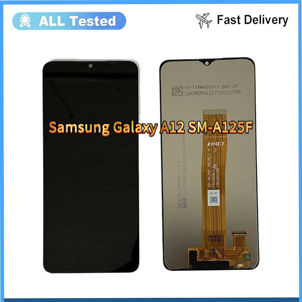 Полная сборка LCD-экрана и сенсорного стекла для Samsung Galaxy A12 SM-A125F
