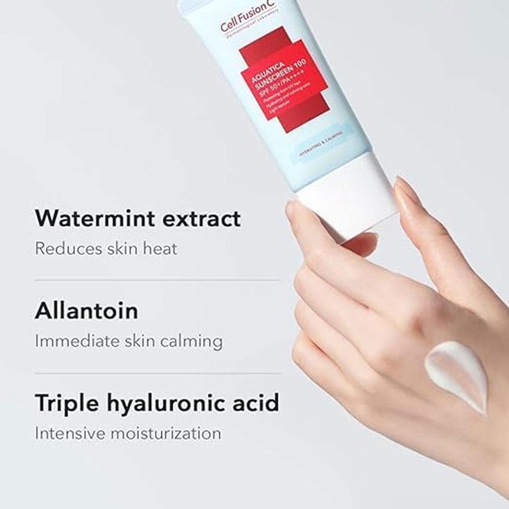Cell Fusion C Солнцезащитный крем Aquatica 100 50 мл (SPF50 +)