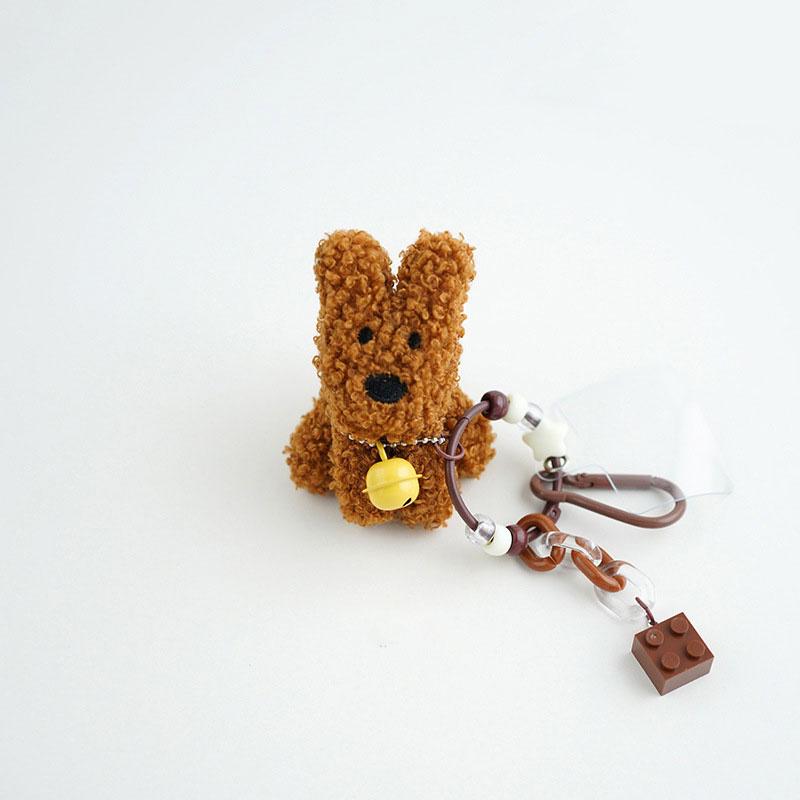 Брелок-подвеска в виде плюшевого щенка, подвеска для сотового телефона, сумка, подвесное украшение, симпатичная мини-плюшевая собака, брелок для автомобиля