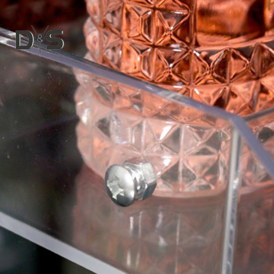 Прозрачная акриловая стойка для демонстрации, многослойная, прочная, несущая, простая в сборке, органайзер для духов, универсальная стойка для демонстрации, полка