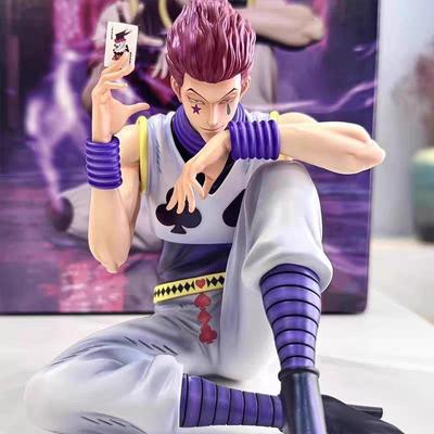 Hunter x Hunter сидящая фигурка Хисоки, статуэтка GK, аниме трендовая модель игрушки, корпус для компьютера, настольное украшение