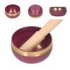 Набор тибетских поющих чаш, чаша для медитации с буддийским звуком и деревянной колотушкой.