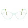 Ободковые круглые прозрачные зеленые детские очки Smartbuy Kids Muffin 7022 C5