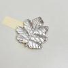 Exquisite Corsage Ornament Maple Leaf Brooch Vintage French Style Long Leaf Pin Gold Chest Flower Metal Glossy Brooch Gift