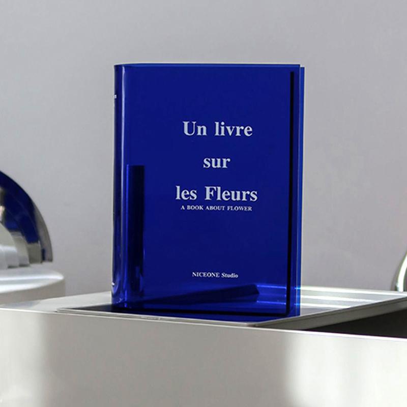 Акриловое креативное украшение для дома в скандинавском стиле, книга, ваза для цветов, гидропоника, настольный орнамент, INS подарок