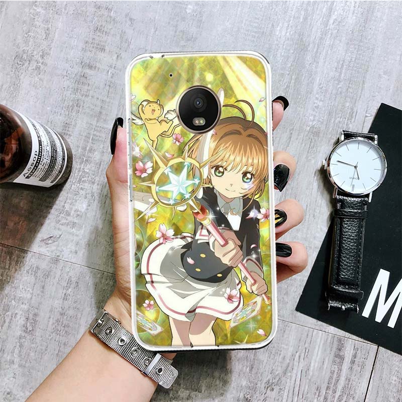 Чехол для телефона Card Captor Sakura Anime для Motorola Moto G9 G8 G7 G6 G5 E6 E5 E4 Plus Play Power One Action Macro Coque Cover Capa