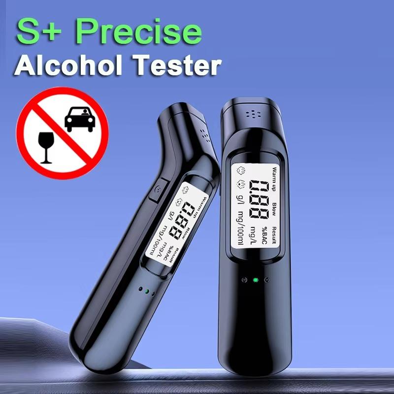 Portable Non-Contact Alcohol Tester with LED Display Alcoholmeter Alcohol Detector Breathalyzer Vehicle Diagnostic Tool Drunk Driving Prevent