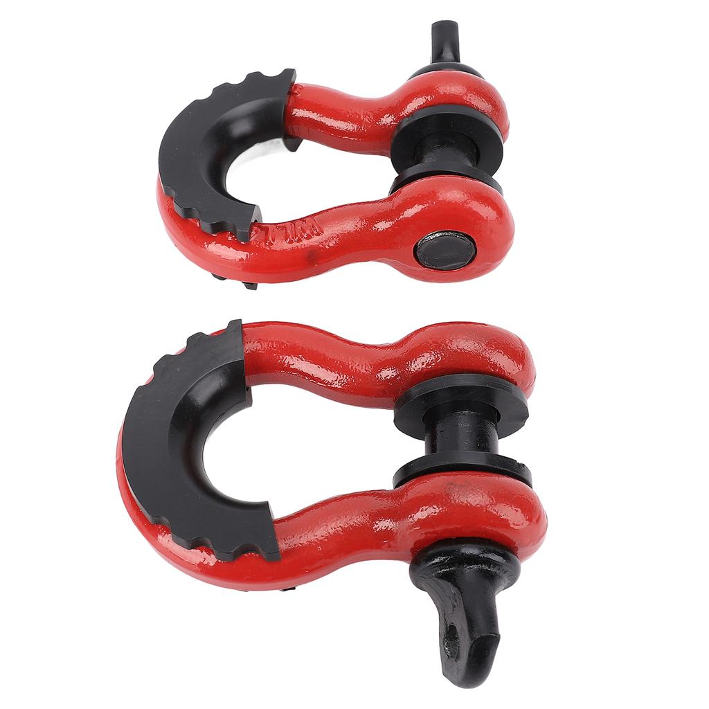 2 шт. D-образная скоба 3/4 дюйма, грузоподъемность 8800 фунтов, сверхпрочная буксировочная скоба из углеродистой стали с