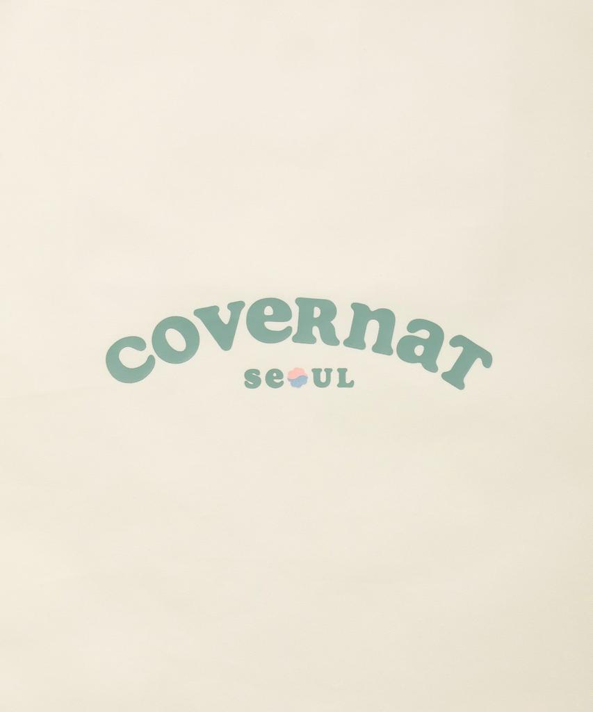 Covernat Женская Клевер Сердце Cooper Логотип Сеул Эко-сумка Кремовый