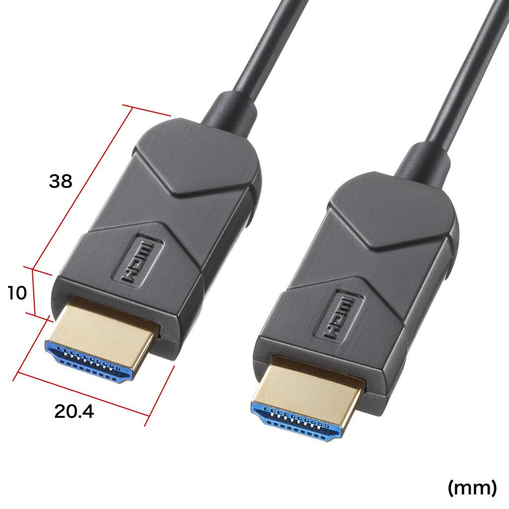 SANWA SUPPLY Совместимый оптоволоконный кабель HDMI 8K/60 Гц/4K/120 Гц (10м) KM-HD20-UFB10LP
