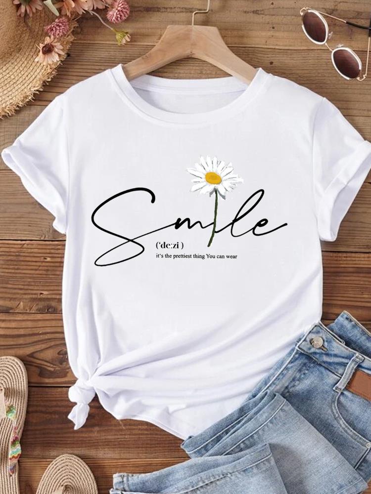 Футболка унисекс Sweet Love Style Trend 90s Футболка с коротким рукавом Верхняя одежда Модный принт Женская повседневная FeUnisex Графические футболки