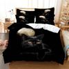 Комплект постельного белья с изображением кота 3D Queen Bedding Duvet Cover Set Bedding Bed Cover Cotton Queen Bed Cover Set Bed Set Bedding