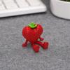 3D-печатная фигурка фрукта с подвижными суставами, Коллекционная артикулированная фигурка красной клубники для декора домашнего офиса, рабочего стола руководителя