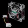 Корпусный вентилятор Эффективный RGB-подсветка Тихий 8 см Цветной охлаждающий вентилятор для ПК для дома