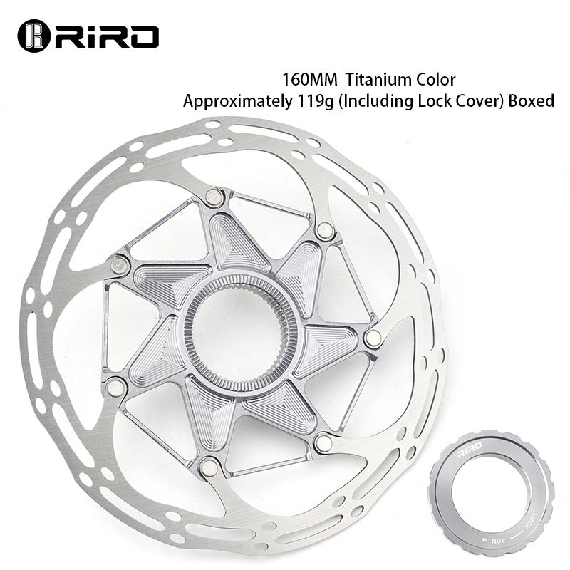 RIRO Center Lock Bike Disc 140MM 160MM Brake Rotor Floating Structure Disc High Strength Heat- dissipation Bike Brake Rotor