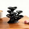 Black Mushroom Jewelry Stand 3D Printed 7-Tier Jewelry Holder Desktop Earring Tree for Rings Necklaces Bracelets Keys Storage Vanity Decor