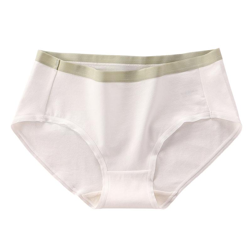 Underwear Women's Cotton 7A Antibacterial Crotch Midwaist Seamless Briefs Triangle Underpant
