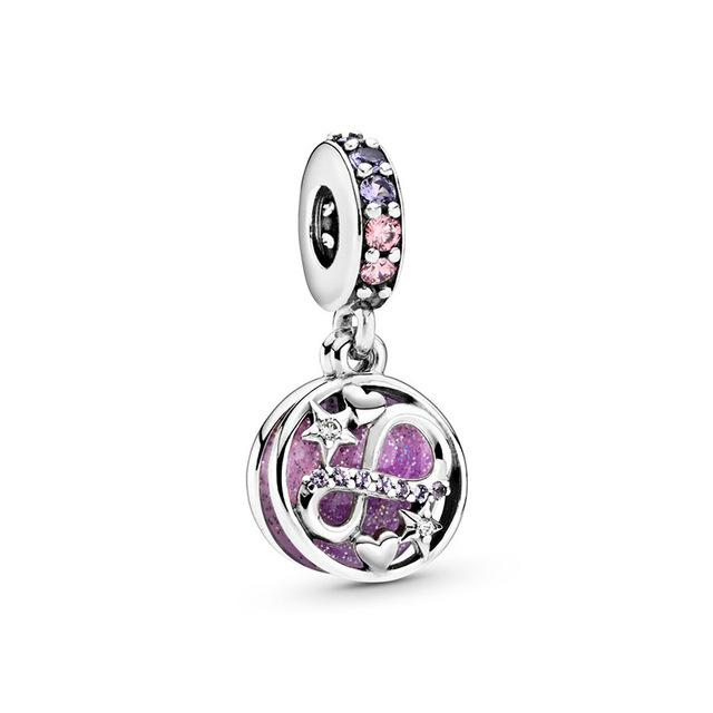 Новый Рождественский подарок 925 серебро Санта-Клаус дерево олень снеговик бусина подходит оригинальные подвески браслет Diy женские украшения 