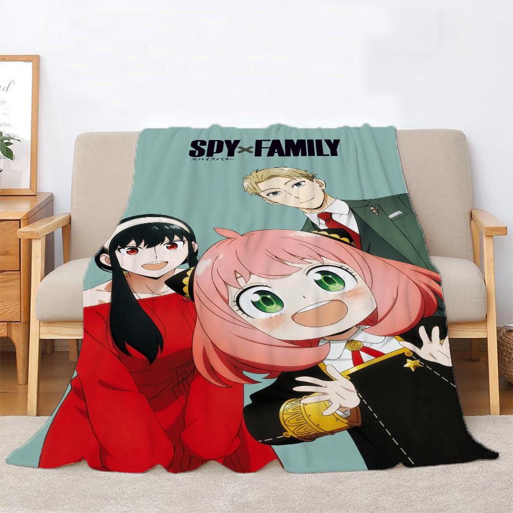 Spy X Family Summer Blanket King Size Moose Blanket For Bed Throw Home Interior Beach Полотенца Microfiber Beds Knitted Plaid