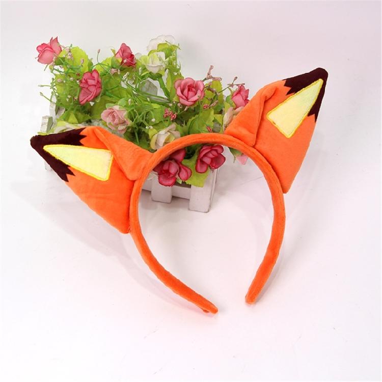 Foxes Costume Headpiece Reusable Fabric Ears Hairband Cartoon Hairpiece For Theater Performances Theme Party Decoration