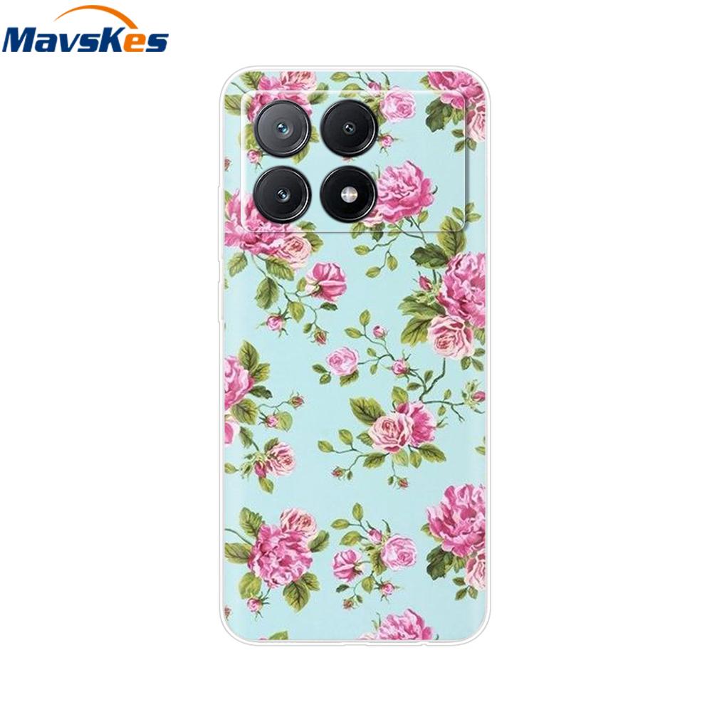 Чехол для Xiaomi Poco X6 Pro Мягкий ТПУ Силиконовый Телефон Прозрачная Крышка Для Xiaomi Poco X6 5G Чехол Бампер Pocox6 X 6 5G 2024 Funda Coque