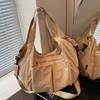 Casual Large-capacity Portable Tote Bag Women's 2025 New Simple Canvas Big Bag Korean Version Fashion Shoulder Messenger Bag