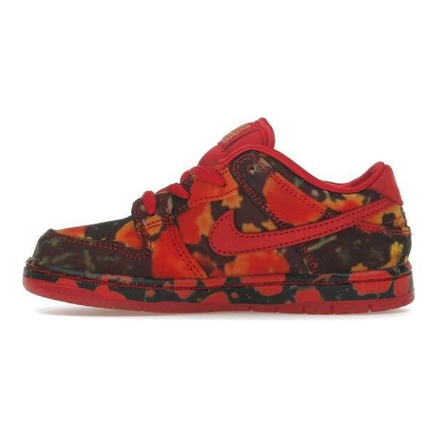 Волшебник страны Оз x Nike Dunk Low SB TD Поле маков Детские кроссовки Красный Varsity-Red Университетский золотой FZ1237-600